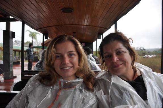 No trenzinho que leva turistas no parque em Puerto Iguazu - Argentina